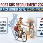 India Post GDS Recruitment 2026 Notification – 25,000 Vacancies, Apply Online