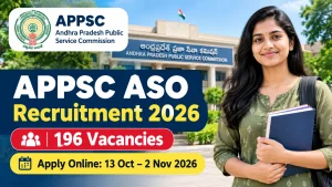 APPSC ASO Recruitment 2026