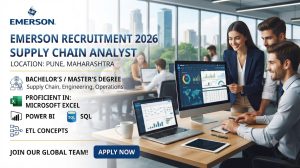 Emerson Recruitment 2026: Apply for Supply Chain Analyst
