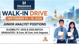 Hexaware Walk-in Drive 2026