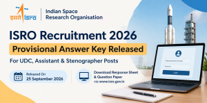ISRO ICRB Answer Key 2026