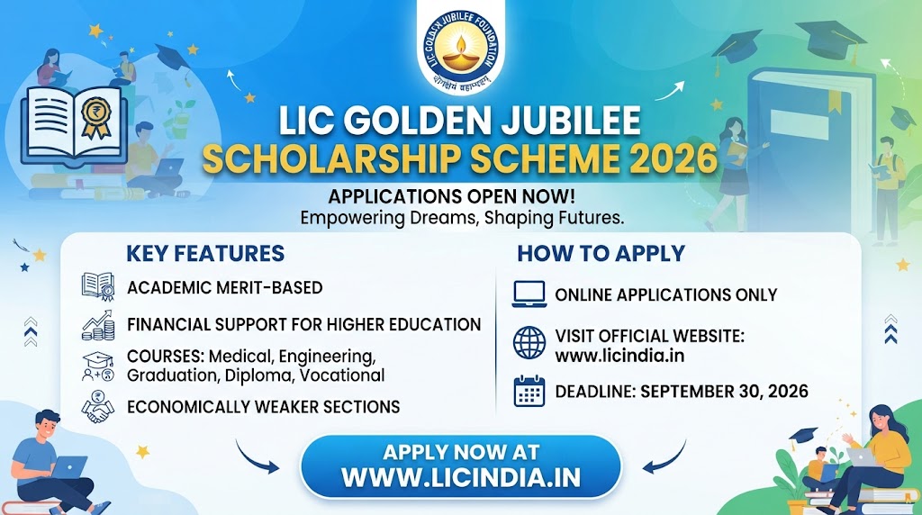 LIC Golden Jubilee Scholarship 2026