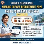 PGIMER Nursing Officer Recruitment 2026