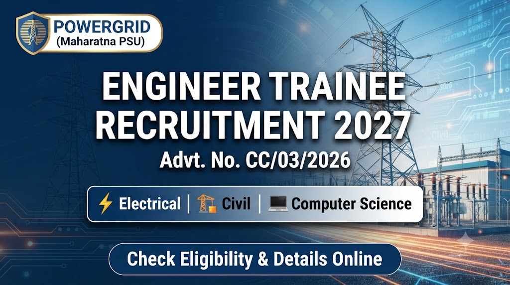 POWERGRID Engineer Trainee Recruitment 2027