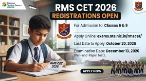Rashtriya Military School Common Entrance Test 2026: Apply for RMS CET 2026 Admission