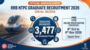 RRB NTPC Graduate Recruitment 2026