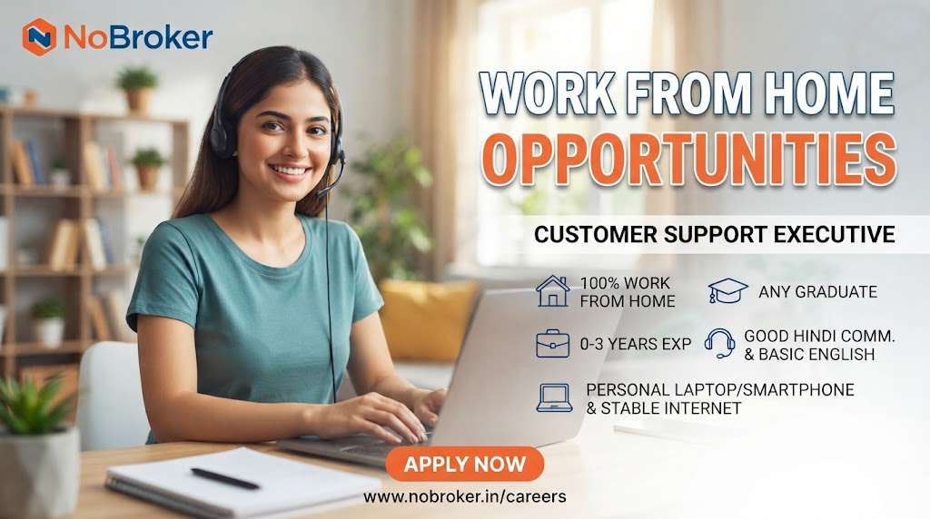 NoBroker Work From Home Jobs 2026
