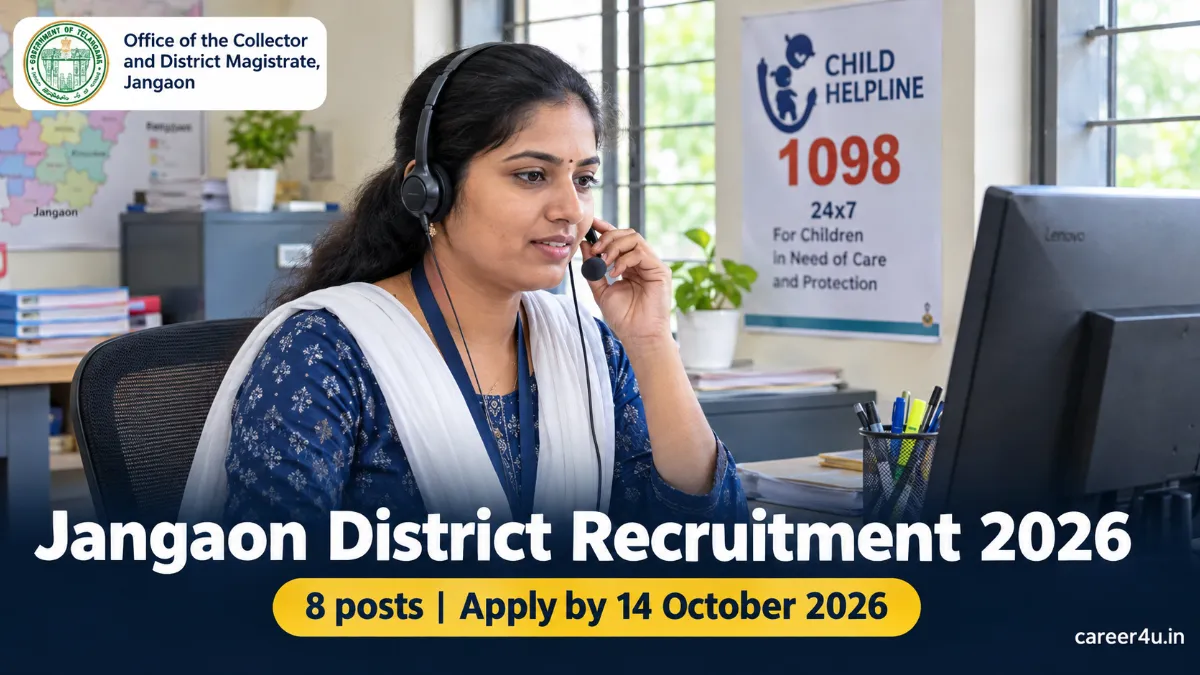 Jangaon District Recruitment 2026 : Dates and Eligibility
