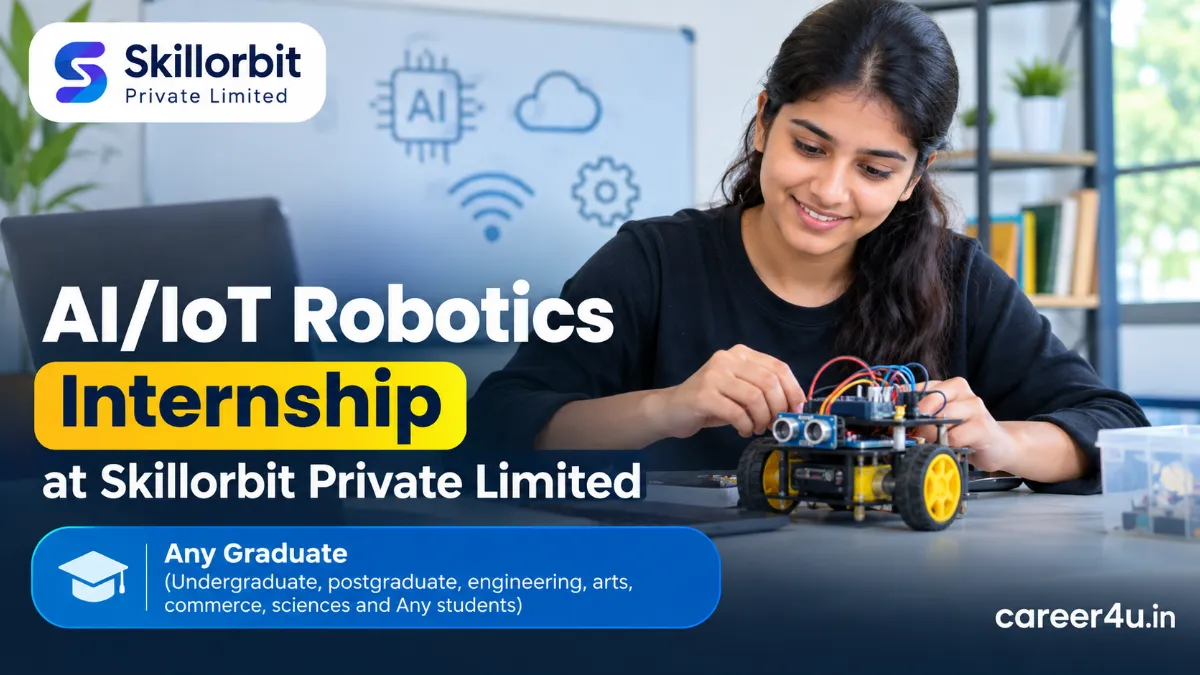 AI/IoT Robotics Internship at Skillorbit Private Limited: Any Graduate
