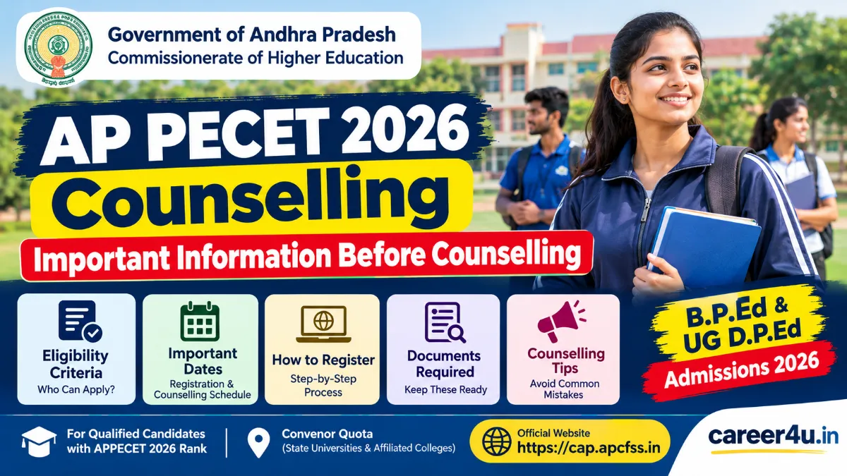 AP PECET 2026 Counselling: Important Information Before Counselling