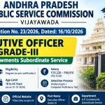 APPSC Executive Officer Grade-III Recruitment 2026: 104 Posts, Eligibility, Salary and Apply Online