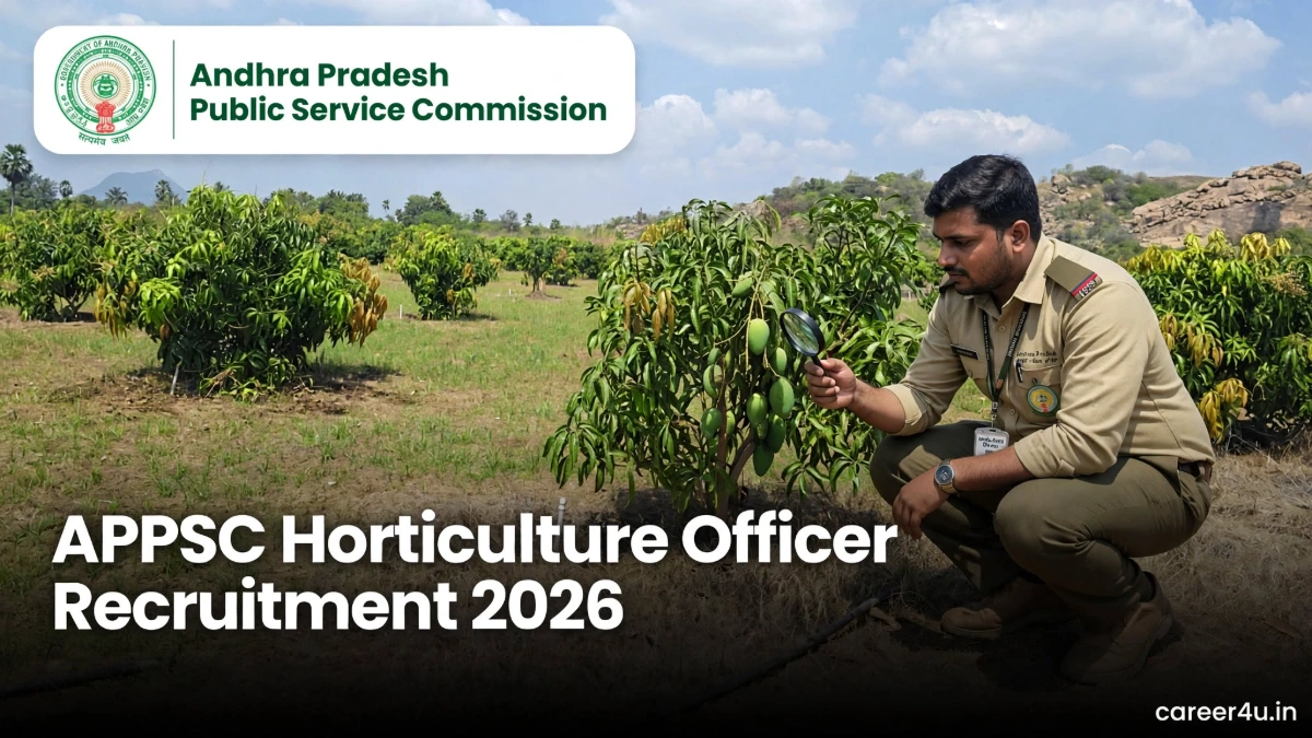 APPSC Horticulture Officer Recruitment 2026: Dates and Eligibility
