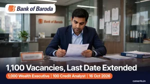 bank of baroda recruitment 2026: 1,100 Vacancies, Last Date Extended