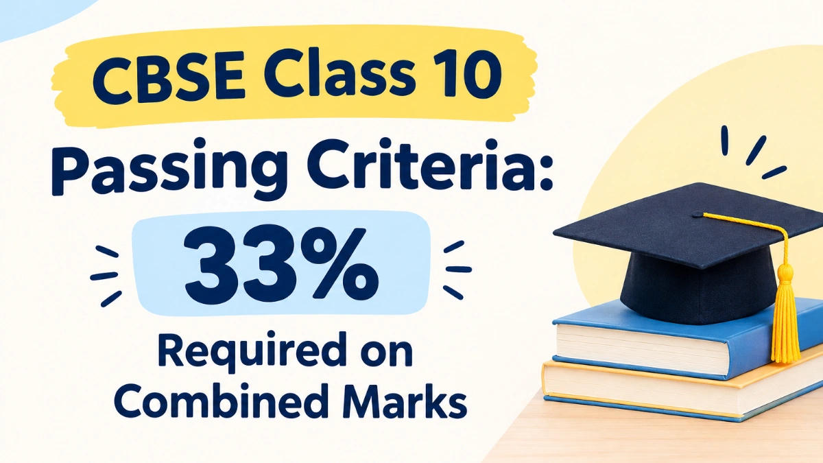 CBSE Class 10 Passing Criteria: 33% Required on Combined Marks