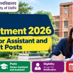 DU Recruitment 2026: 126 Senior Assistant and Assistant Posts