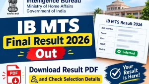IB MTS Final Result 2026 Out: Download Result PDF