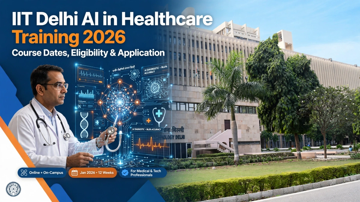 IIT Delhi AI in Healthcare Training 2026: Course Dates, Eligibility and Application