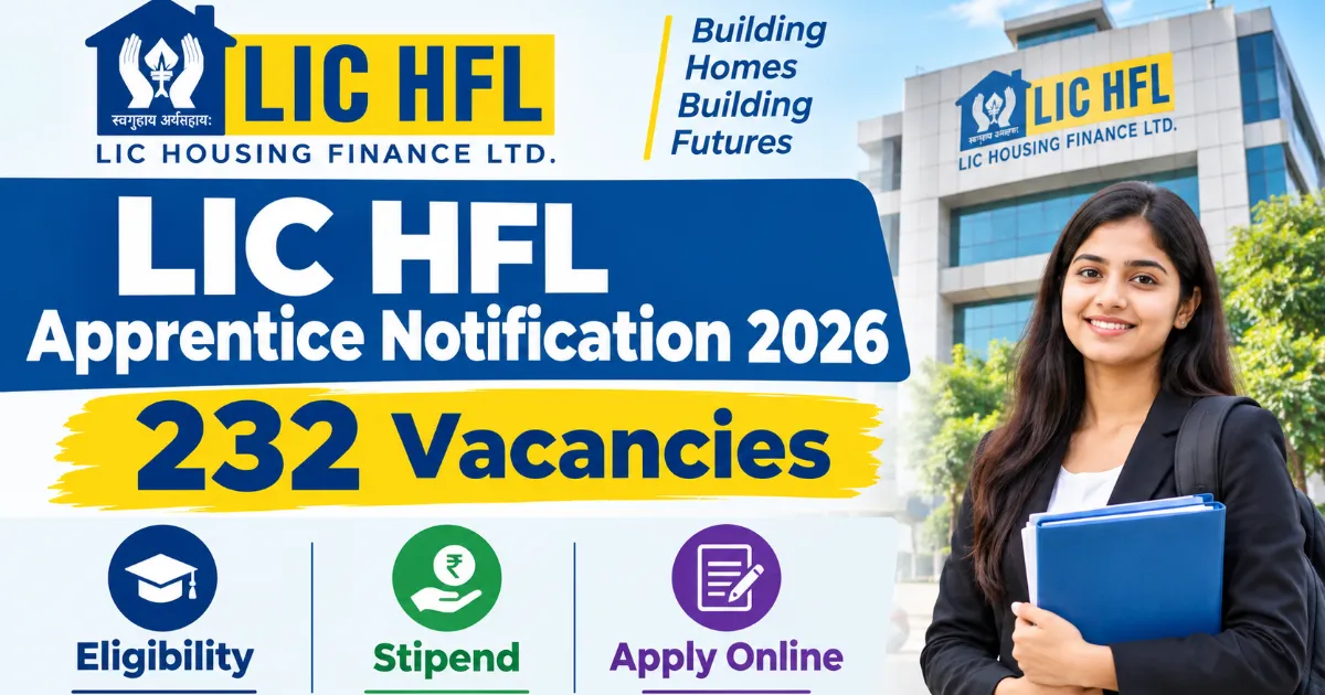 LIC HFL Apprentice Notification 2026: 232 Vacancies, Eligibility, Stipend and Apply Online
