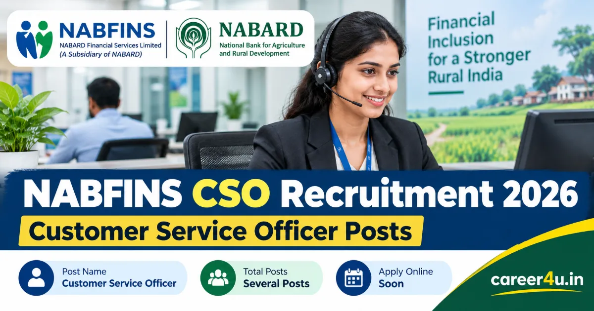 NABFINS CSO Recruitment 2026: Apply for Customer Service Officer (Field Work) Posts