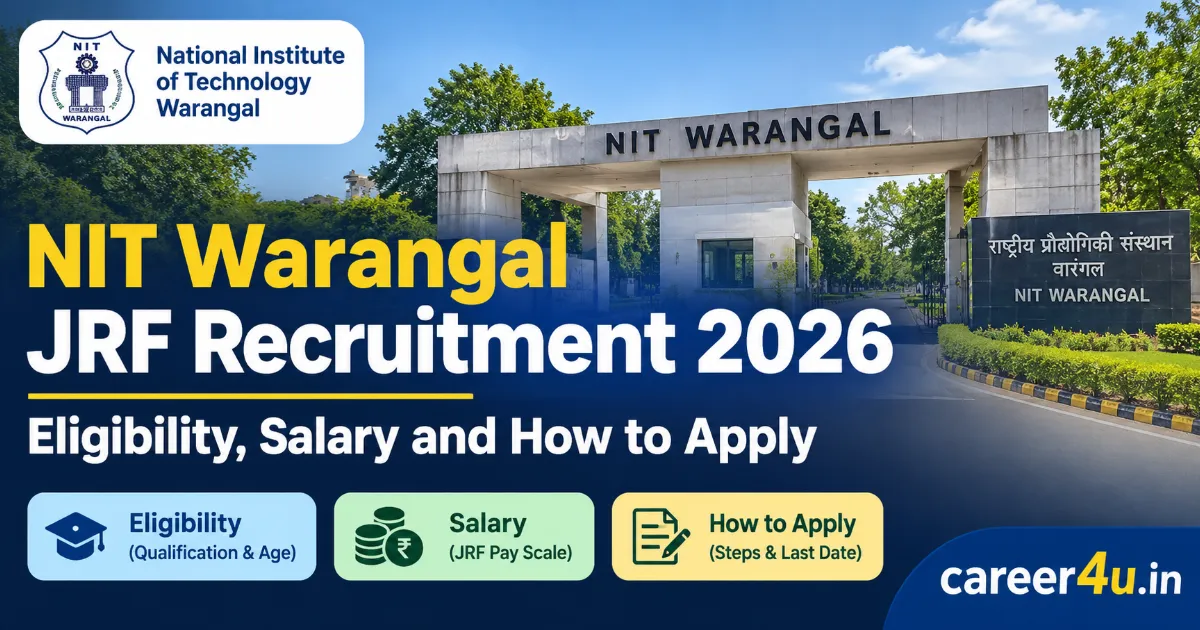 NIT Warangal JRF Recruitment 2026: Eligibility, Salary and How to Apply