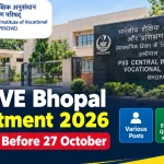 PSSCIVE Bhopal Recruitment 2026: Apply Before 27 October