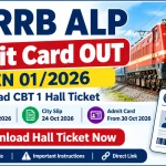 RRB ALP Admit Card 2026 OUT: Download CEN 01/2026 CBT 1 Hall Ticket, Exam Date & City Slip