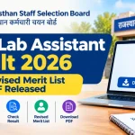 RSSB Lab Assistant Result 2026: Revised Merit List PDF Released
