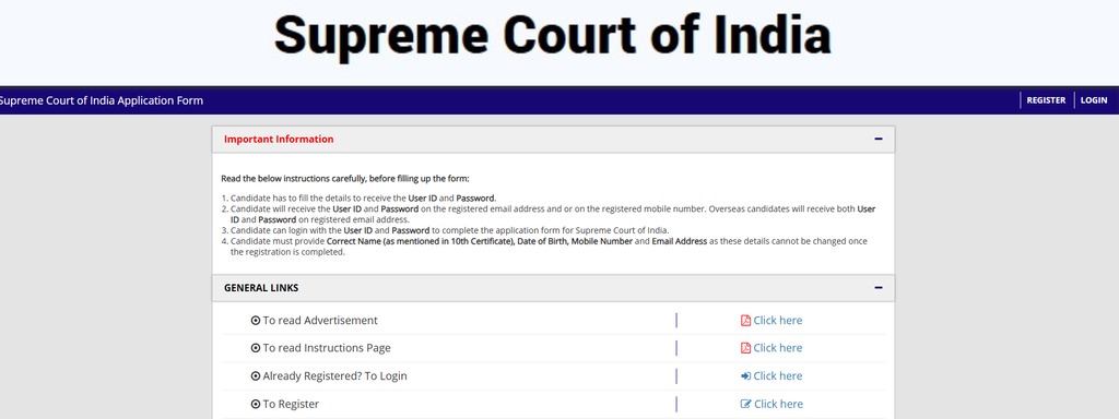 Supreme Court Court Master Recruitment 2026: Vacancies, Eligibility, Exam Pattern and Apply Dates