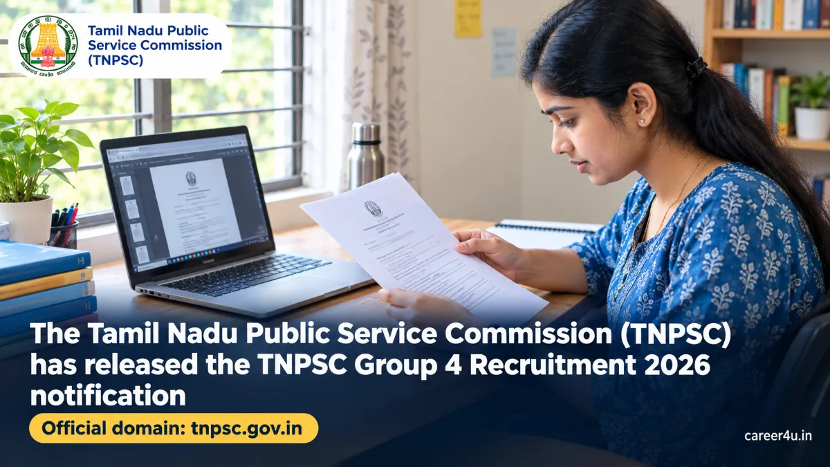 TNPSC Group 4 Recruitment 2026: 6,574 Vacancies, Eligibility, Exam Date and Apply Online