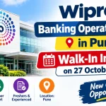 Wipro Banking Operations Jobs in Pune: Walk-In Interview on 27 October 2026